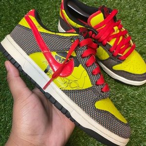 Nike Dunk Low Premium BLACK/SPORT RED-BRIGHT CITRON WMN'S 2006